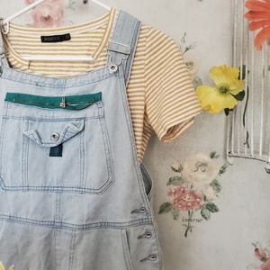 Floral Short overalls